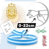 Pulsera con la bandera Argentina, belgrano, parana, seleccion de futbol para hombre y mujer.