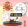 Pulsera bandera España elástica y ajustable para mujer y hombre.