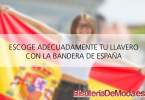 Llaveros con la bandera de España para personalizar tus llaves