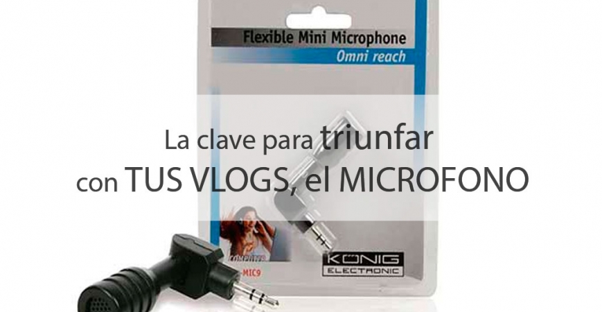 Micrófonos para móvil y USB usados para vlogs en línea u online